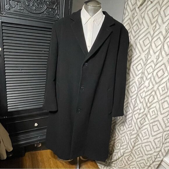 Lauren Ralph Lauren Vintage Wool Pea‎ Coat Overcoat Top Coat Men’s 52R - Picture 1 of 10